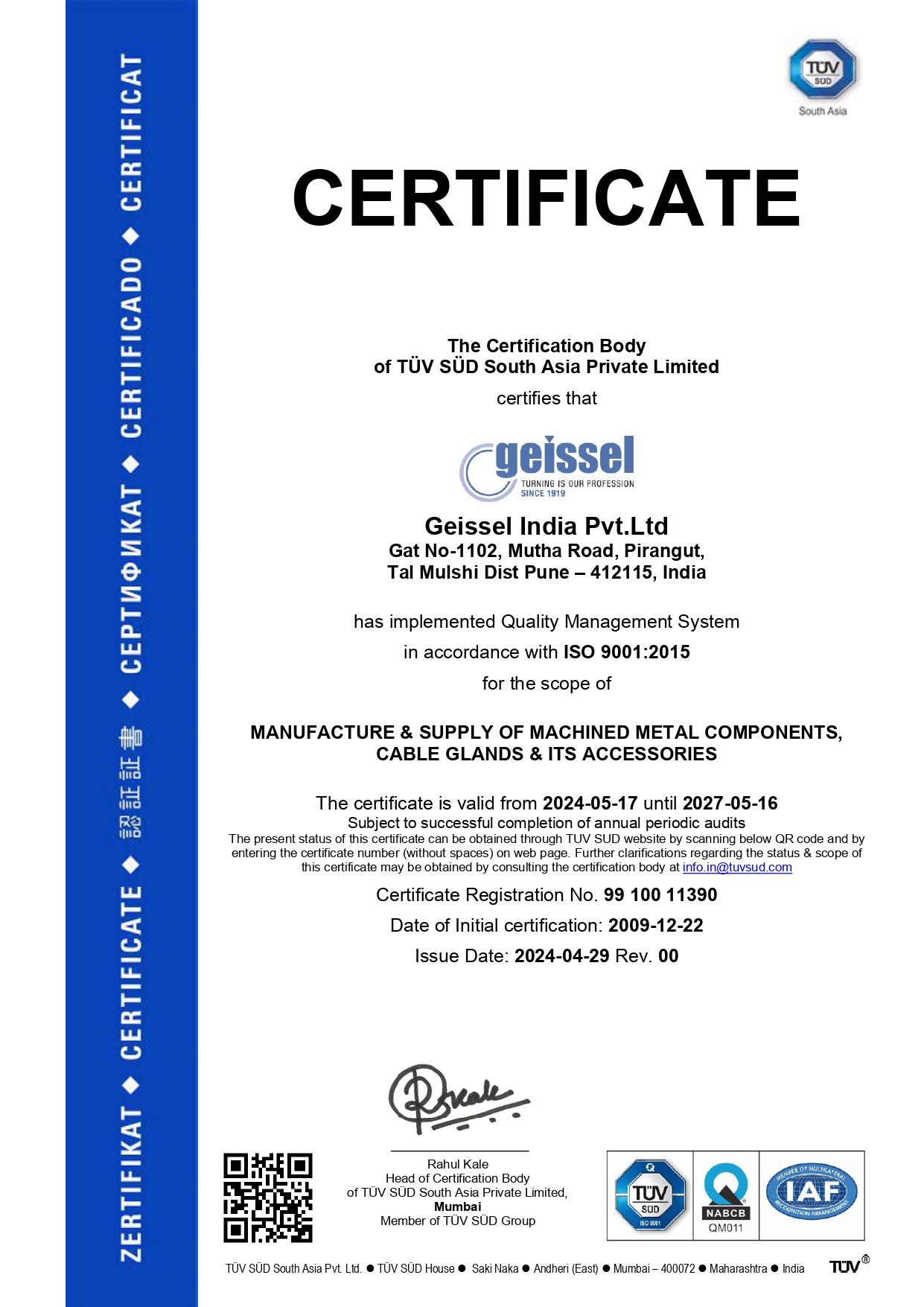 ISO 9001 Certification